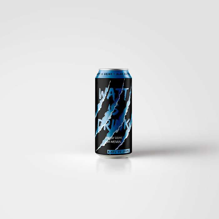 Watt is drink能量饮料包装设计