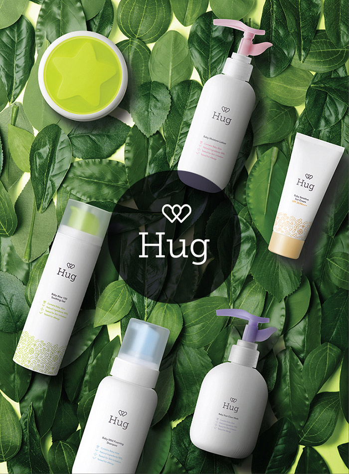HUG婴儿护肤品包装设计