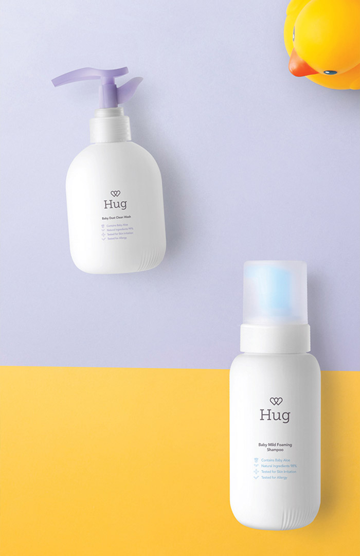 HUG婴儿护肤品包装设计
