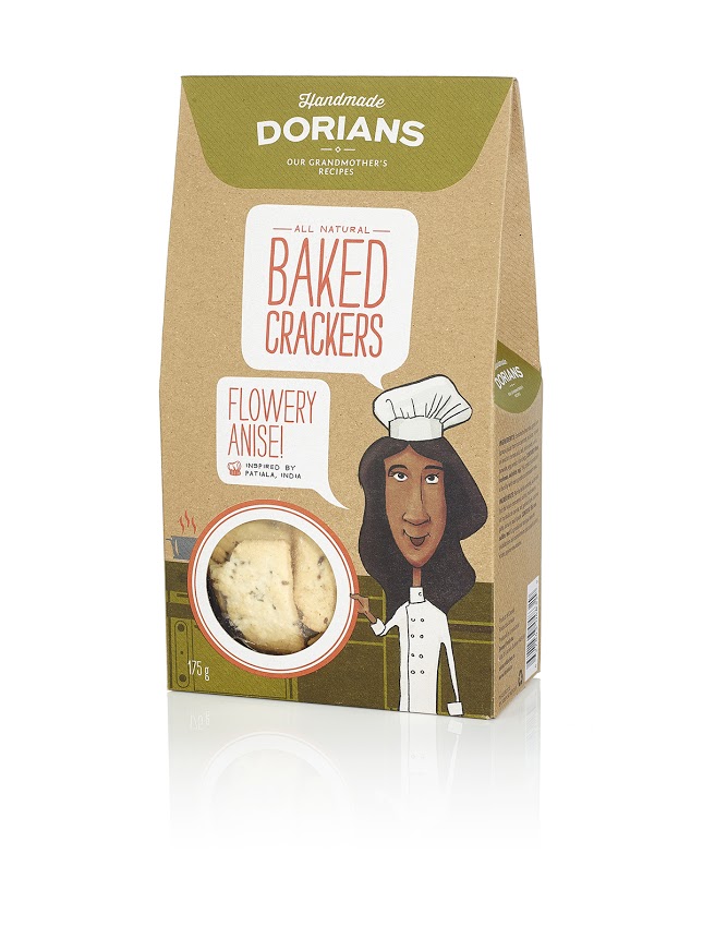 有趣的插画:Dorians饼干牛皮纸环保包装设计