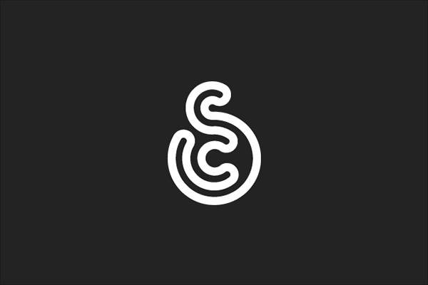 Angelo Vito重叠和扁平化效果logo设计