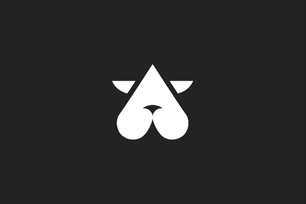 Angelo Vito重叠和扁平化效果logo设计