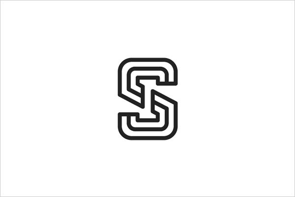 Angelo Vito重叠和扁平化效果logo设计