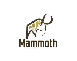标志设计元素应用实例:长毛象 标志设计元素应用实例:长毛象
