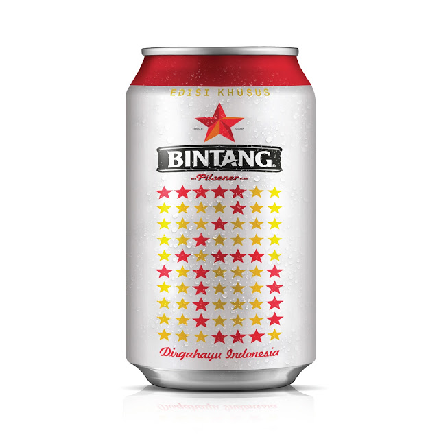 bintang啤酒周年纪念版精美酒瓶包装设计