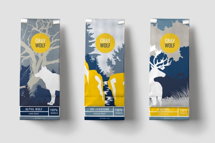 Gray Wolf咖啡概念包装设计 Gray Wolf咖啡概念包装设计