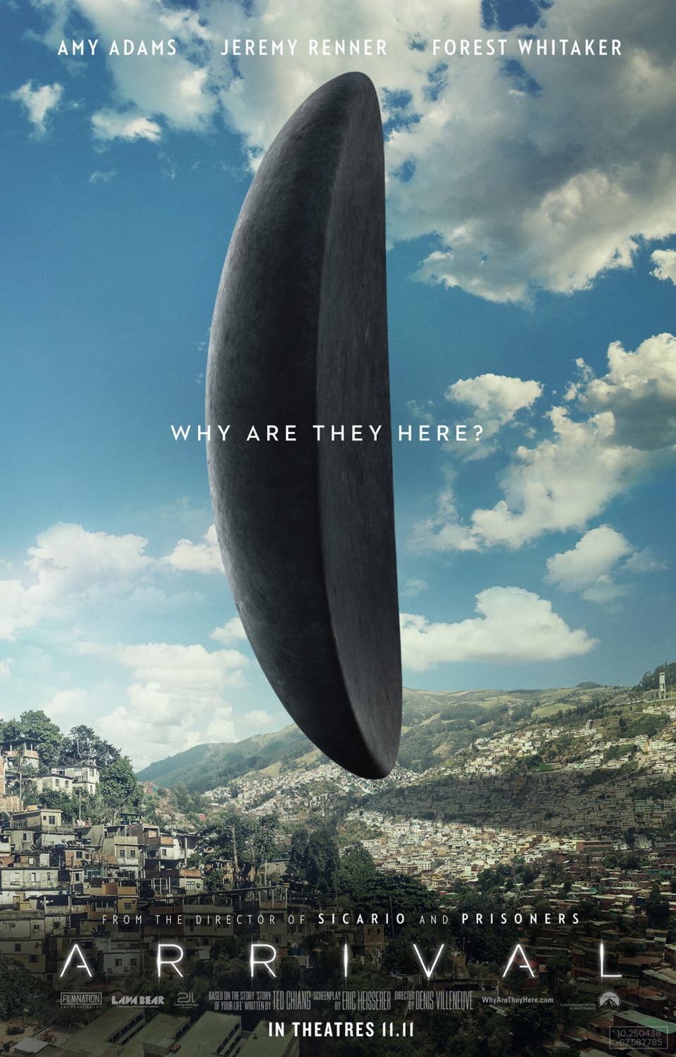 电影海报欣赏:降临Arrival 小说改编的科幻电影海报设计欣赏:降临Arrival