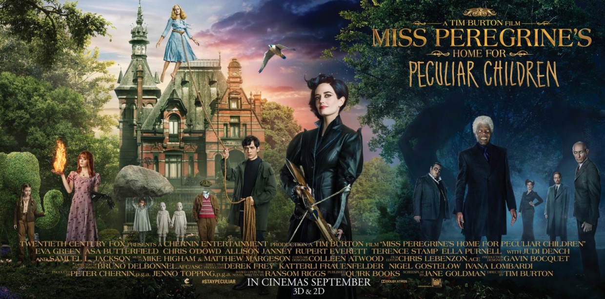 欧美风电影海报欣赏:佩小姐的奇幻城堡's Home for Peculiar Children)