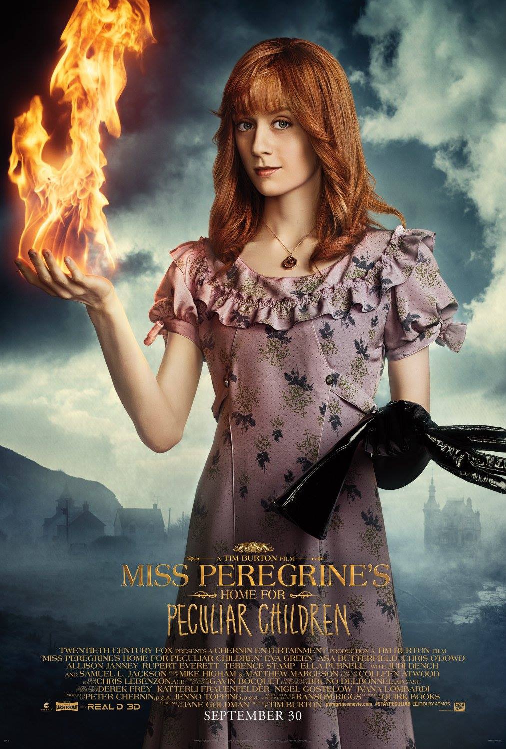 欧美风电影海报欣赏:佩小姐的奇幻城堡's Home for Peculiar Children)