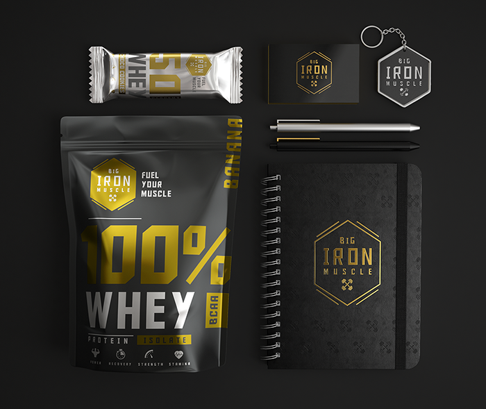 BIG IRON MUSCLE能量棒包装设计