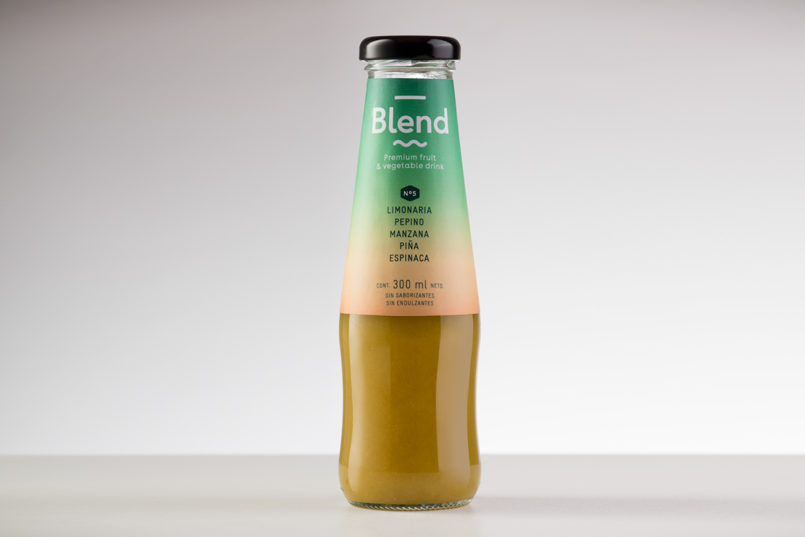 Blend果汁包装设计 Blend多口味浓缩果汁饮料夏季饮品包装设计