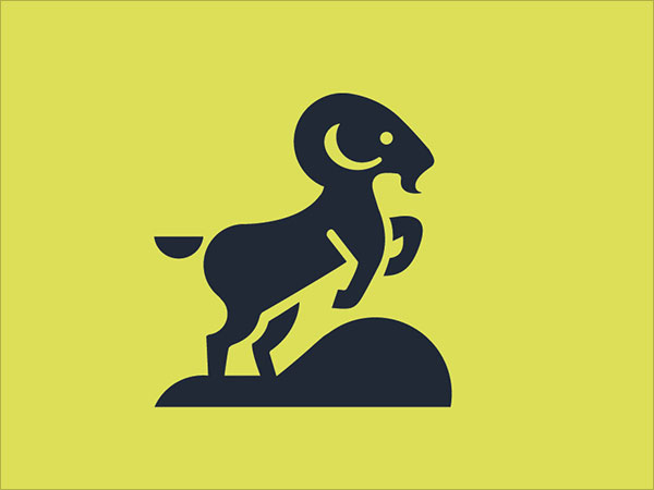 Martigny Matthieu负空间效果的动物logo图案设计