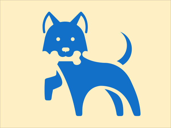 Martigny Matthieu负空间效果的动物logo图案设计