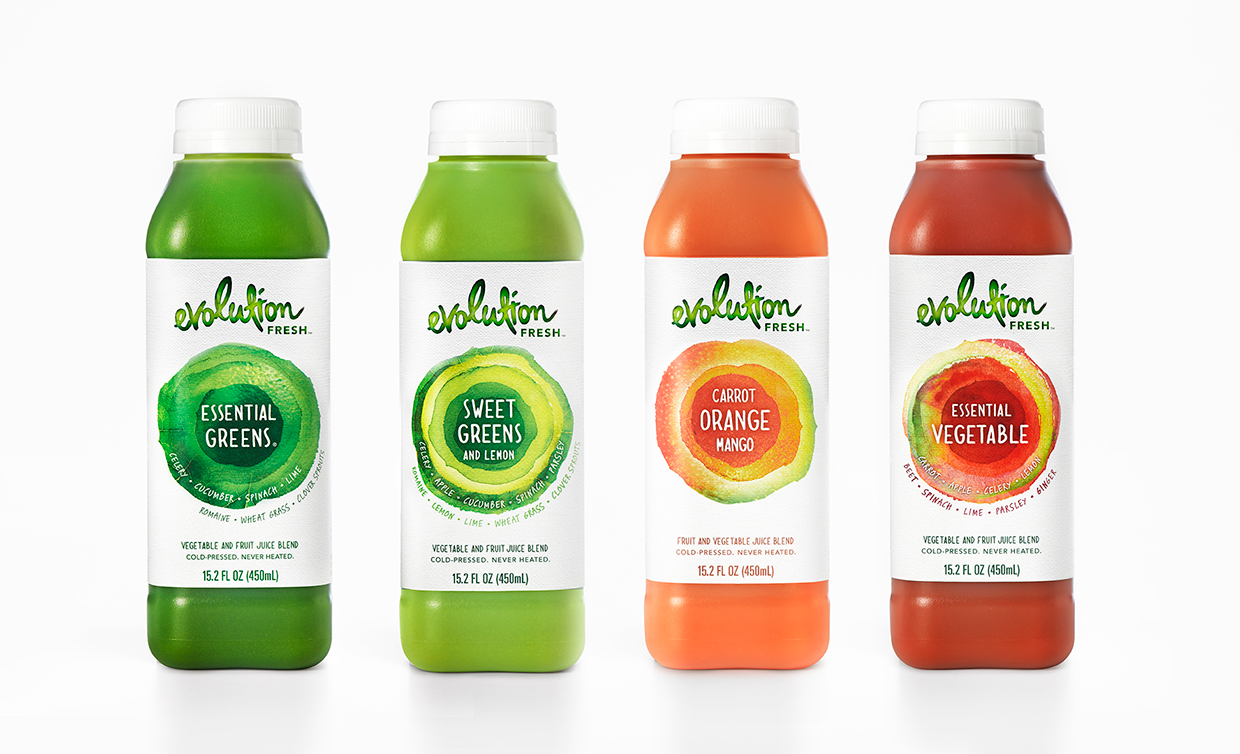 Evolution Fresh果汁包装设计 Evolution Fresh果汁包装设计