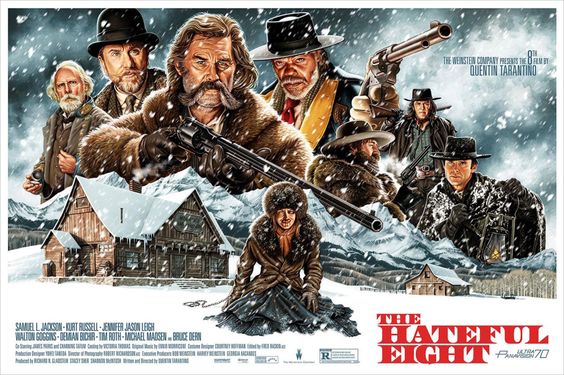 八恶人(The Hateful Eight)电影海报设计 八恶人(The Hateful Eight)电影海报设计
