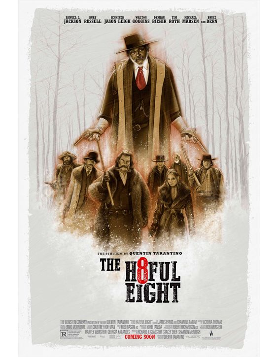 八恶人(The Hateful Eight)电影海报设计 八恶人(The Hateful Eight)电影海报设计