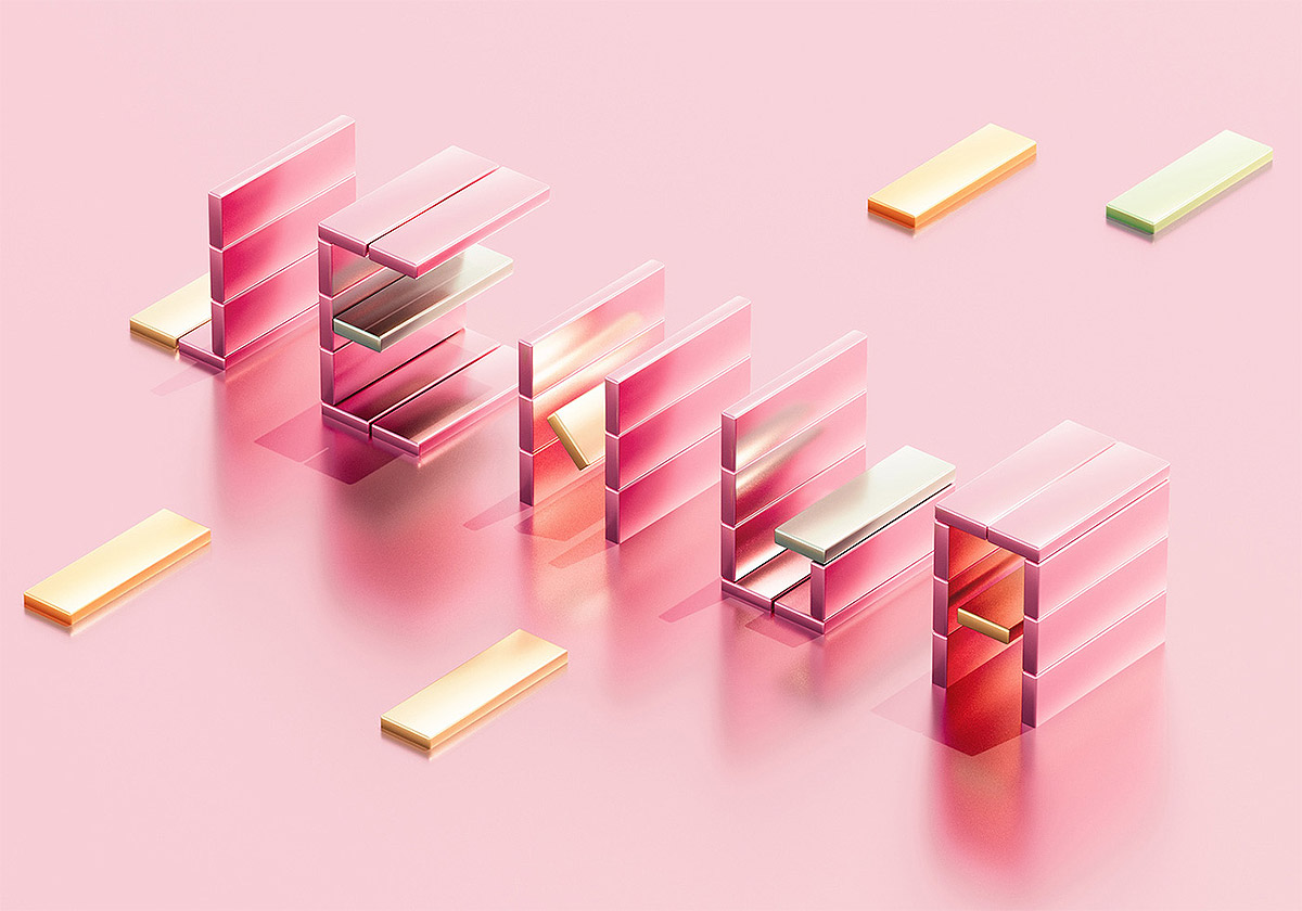 Rafael Merino创意3D文字设计 Rafael Merino创意3D文字设计