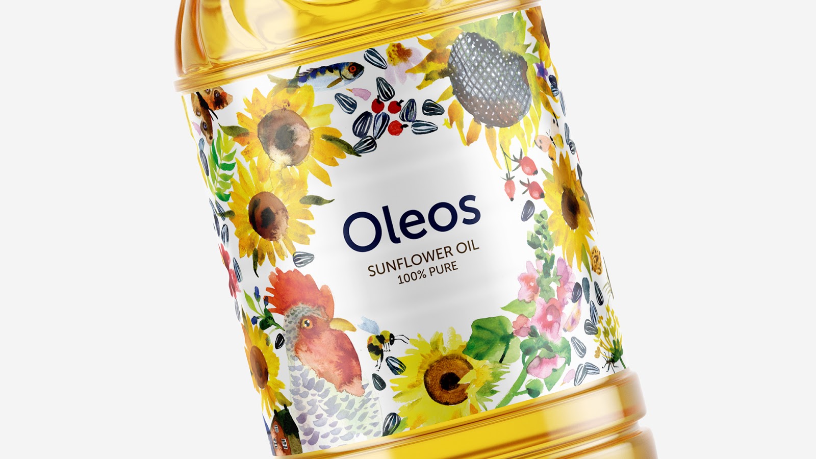 Oleos葵花籽油包装设计