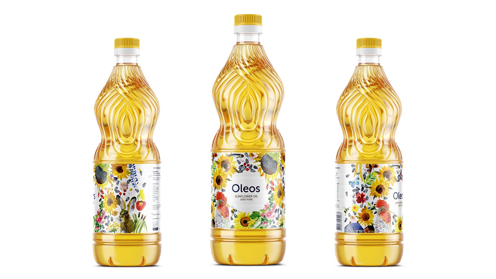Oleos葵花籽油包装设计