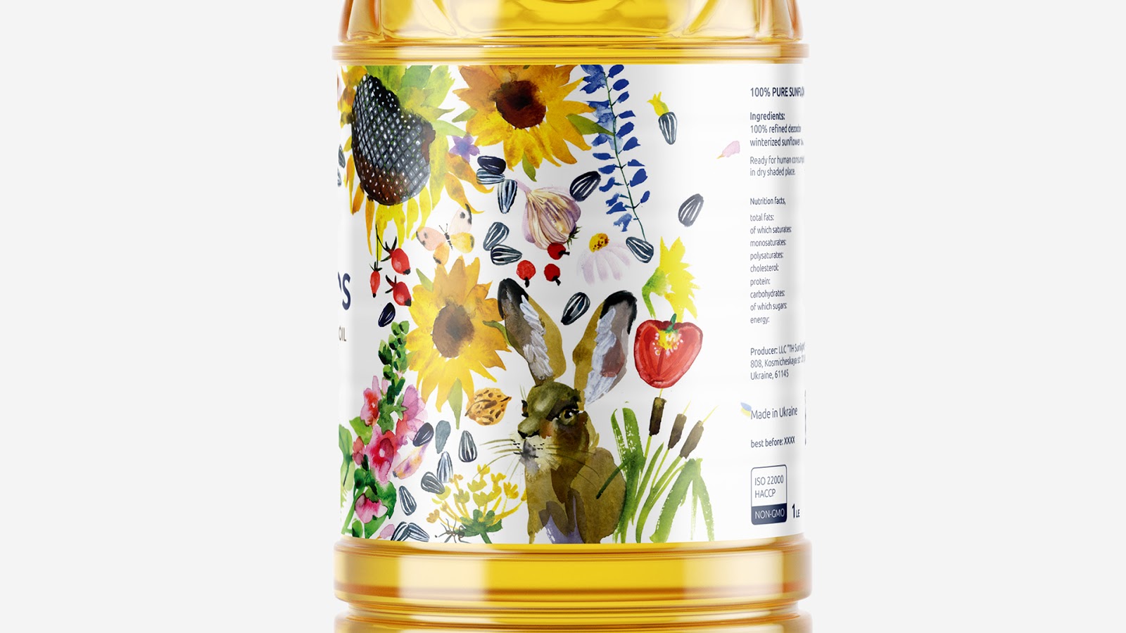 Oleos葵花籽油包装设计