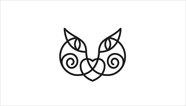 可爱猫咪主题Logo设计欣赏