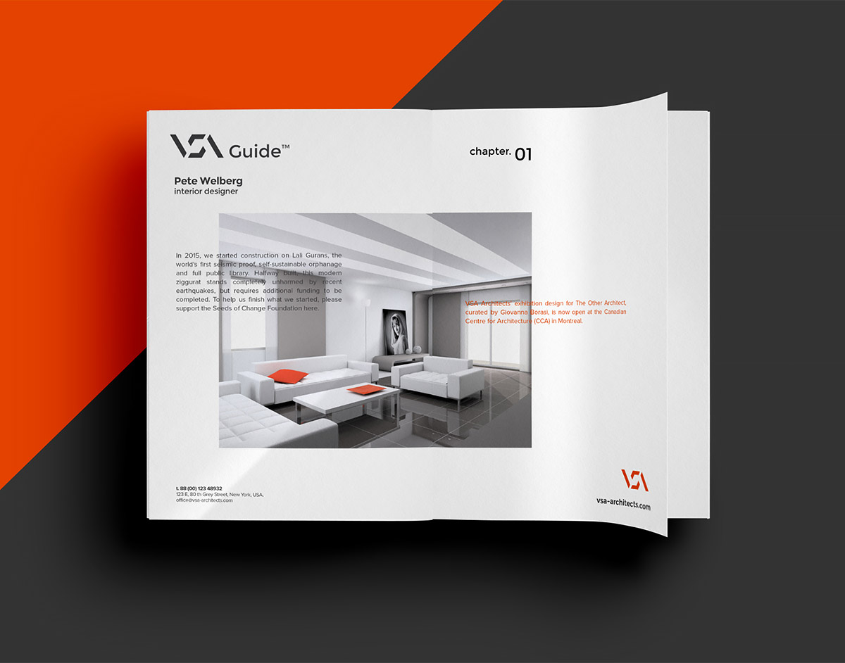 建筑公司VSA品牌潮流创意创新形象设计