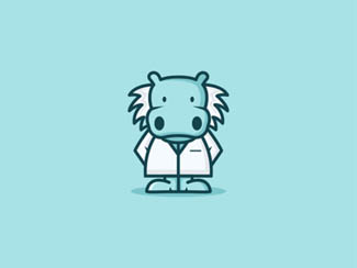 标志设计元素应用实例：河马
