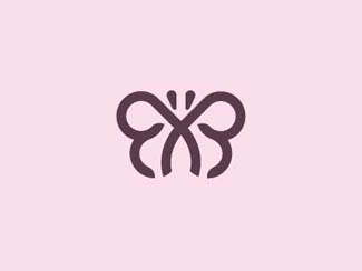 标志设计元素运用实例：蝴蝶(五)