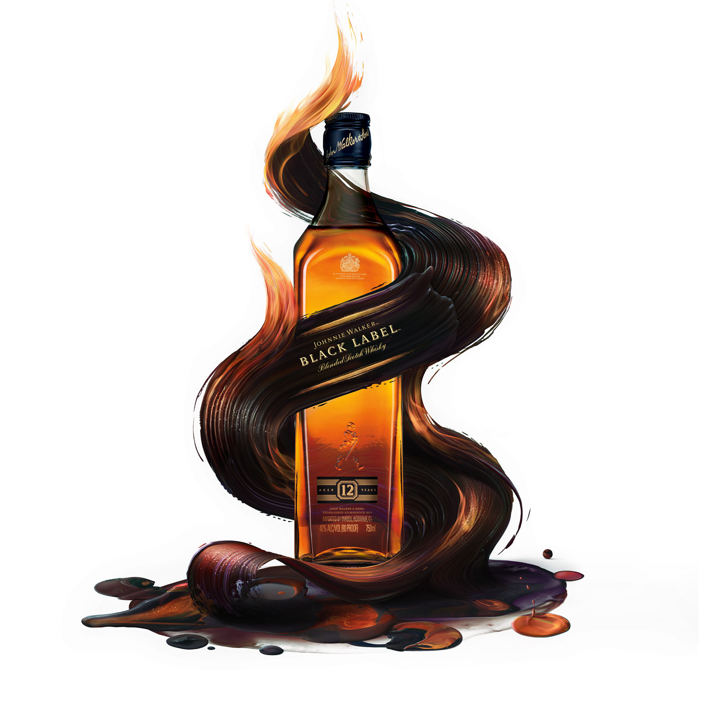 威士忌品牌Johnnie Walker限量版礼品包装设计