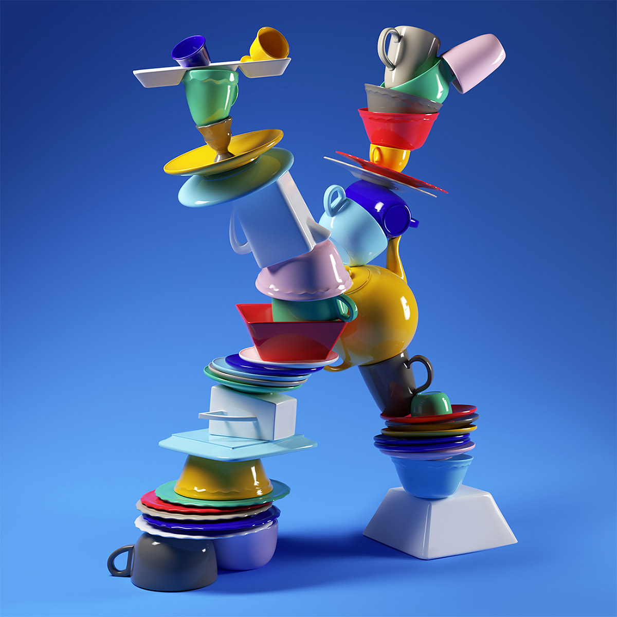 Jenue创意3D字体设计