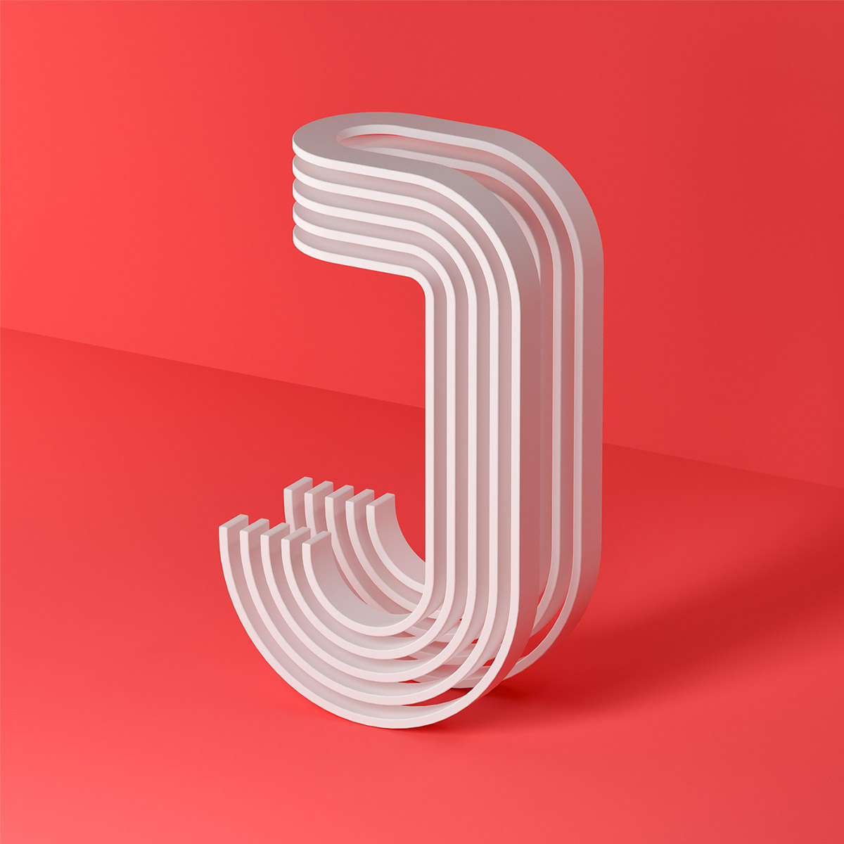 Serafim Mendes创意3D字母设计