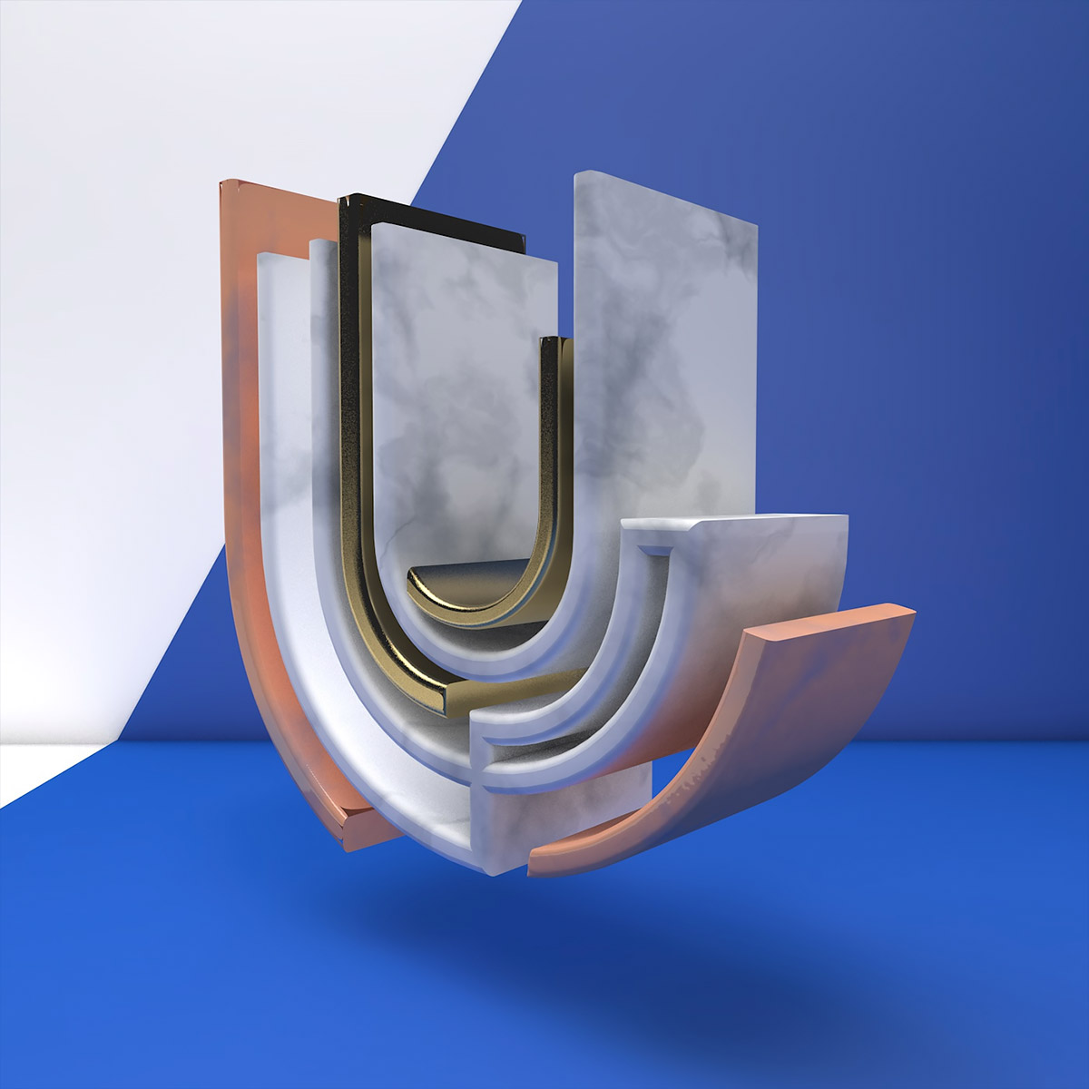 Anna Zinovieva创意3D字母设计 Anna Zinovieva创意3D字母设计