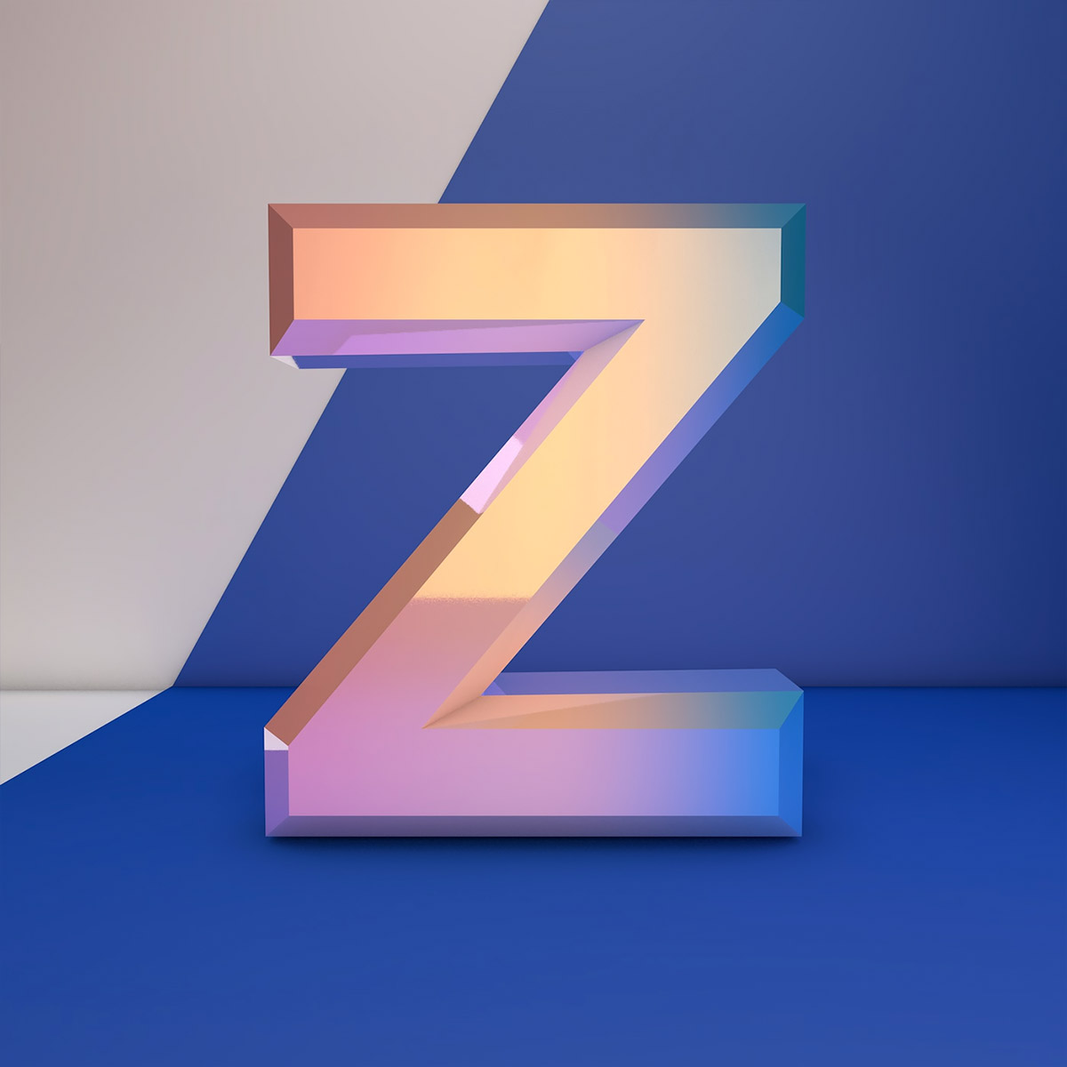 Anna Zinovieva创意3D字母设计