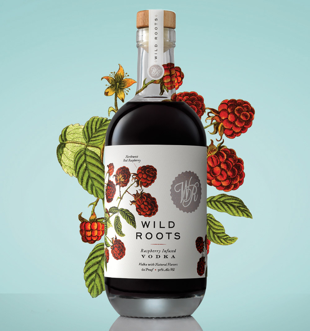 Wild Roots Vodka伏特加酒包装设计 Wild Roots Vodka伏特加酒包装设计