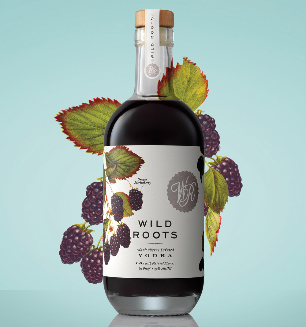 Wild Roots Vodka伏特加酒包装设计 Wild Roots Vodka伏特加酒包装设计