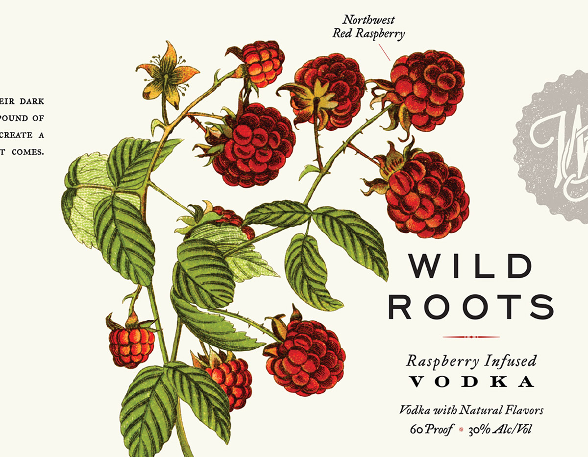 Wild Roots Vodka伏特加酒包装设计 Wild Roots Vodka伏特加酒包装设计