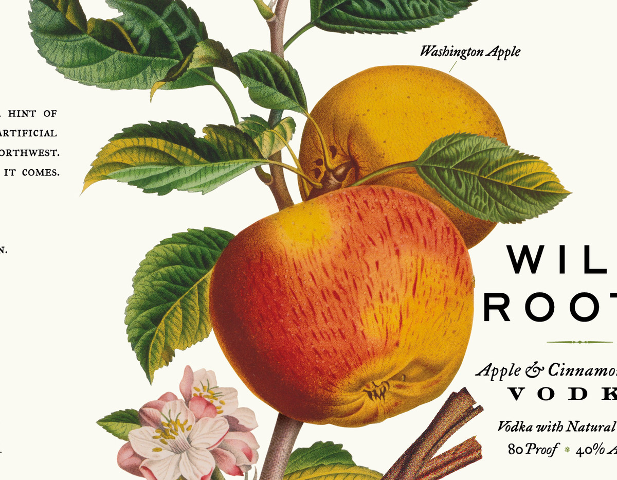 Wild Roots Vodka伏特加酒包装设计 Wild Roots Vodka伏特加酒包装设计
