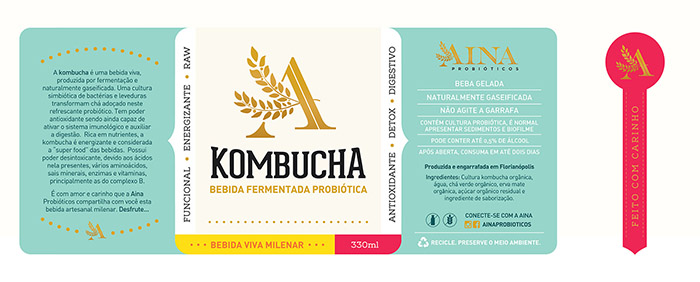 KOMBUCHA AINA饮料包装设计