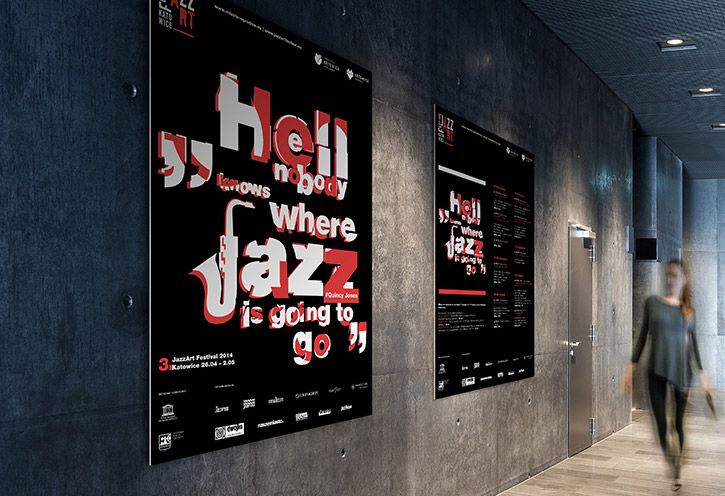 Katowicel爵士艺术节宣传海报和折页设计 Katowicel爵士艺术节宣传海报和折页设计
