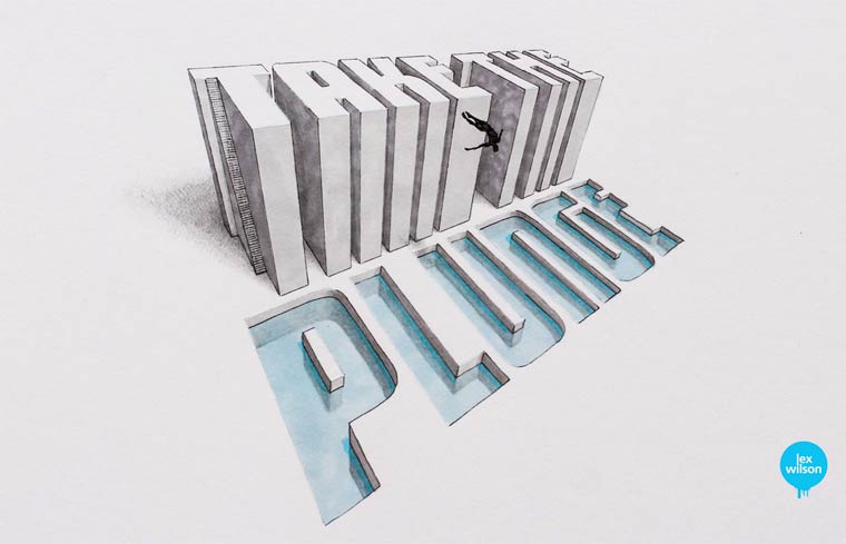 Lex Wilson创意3D字体设计