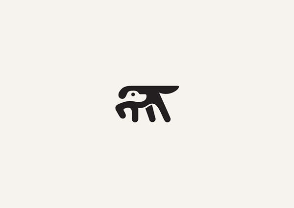 George Bokhua巧妙有趣的负空间logo标识设计