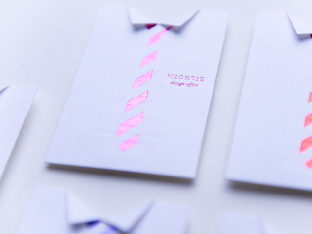 日本设计工作室Necktie名片设计 日本设计工作室Necktie名片设计