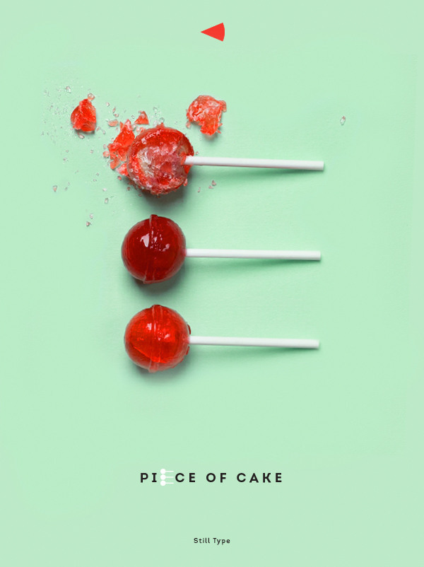Piece of Cake创意字体海报设计