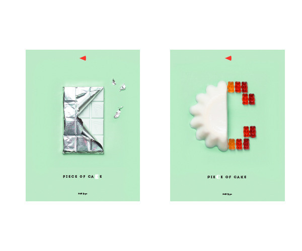 Piece of Cake创意字体海报设计