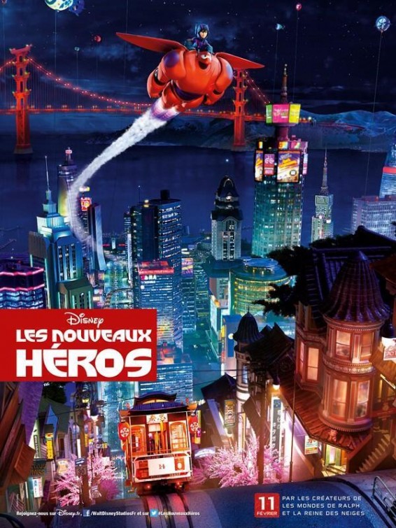 超能陆战队(Big Hero 6)电影海报欣赏 美国动画片超能陆战队(Big Hero 6)电影海报欣赏