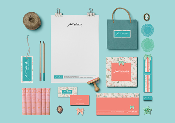 The Jane Austen书店品牌形象设计