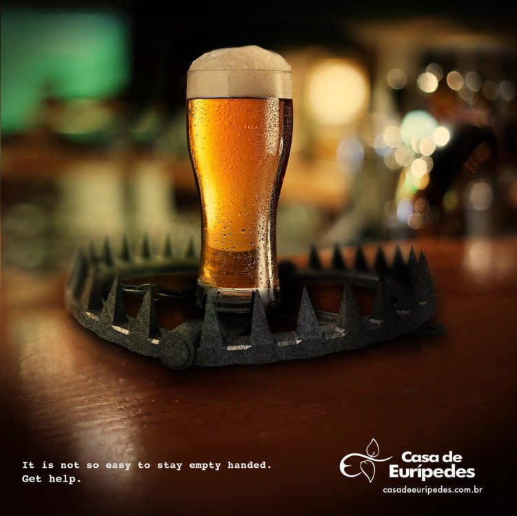 Casa de Eurípedes戒酒广告:带刺的危险 Casa de Eurípedes戒酒广告:带刺的危险