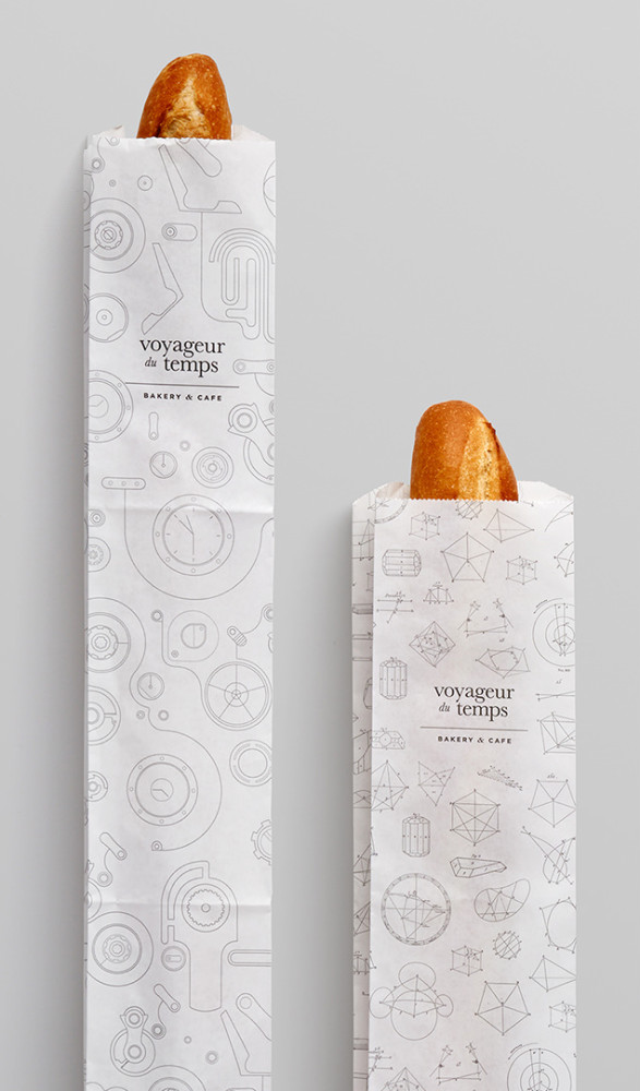 Voyageur Du Temps咖啡和面包店视觉形象设计 Voyageur Du Temps咖啡和面包店视觉形象设计