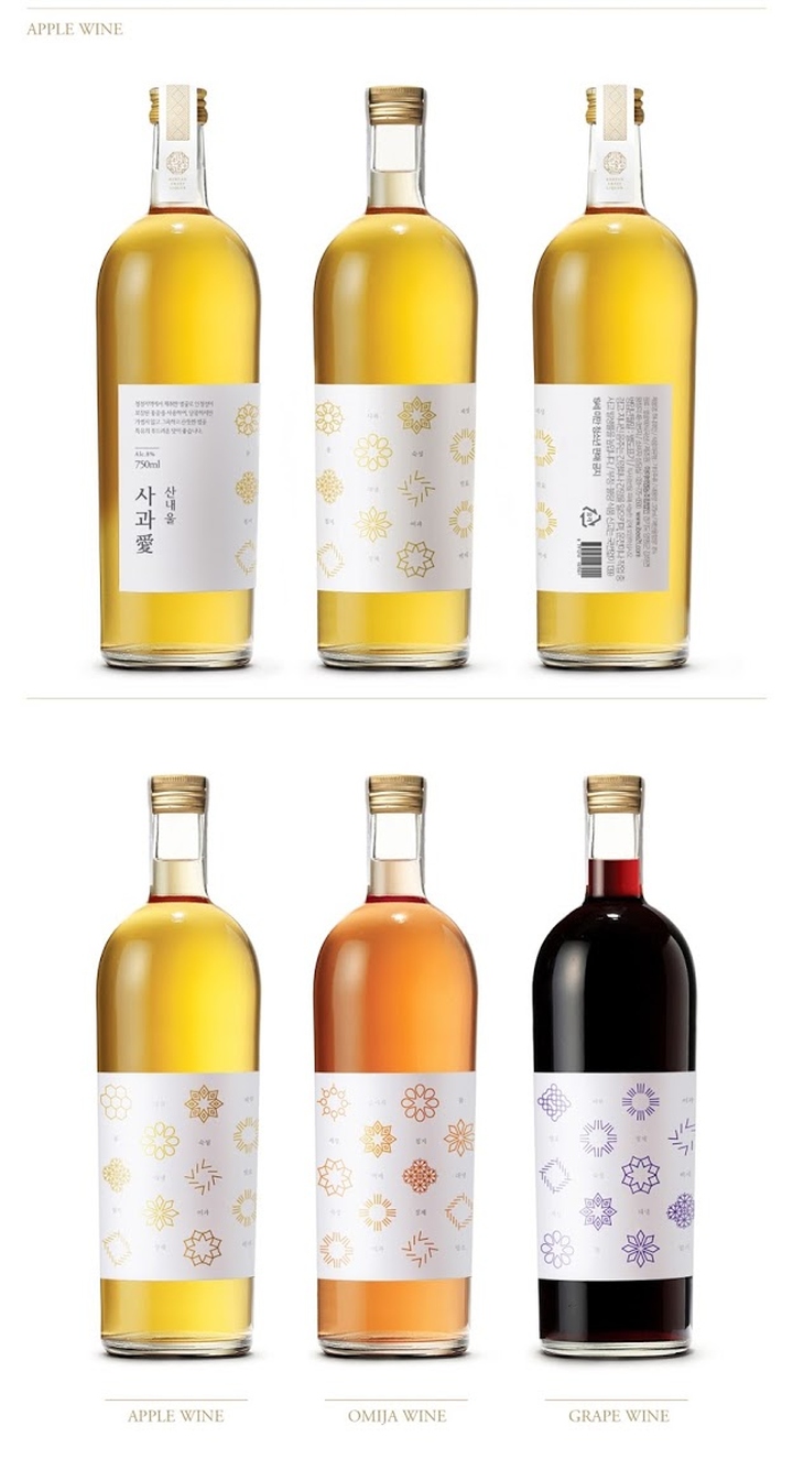 韩国米酒和红酒包装设计 韩国米酒和红酒包装设计