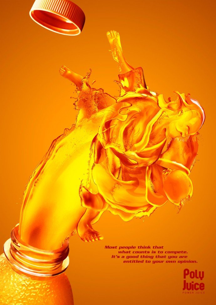 PolyJuice果汁创意广告